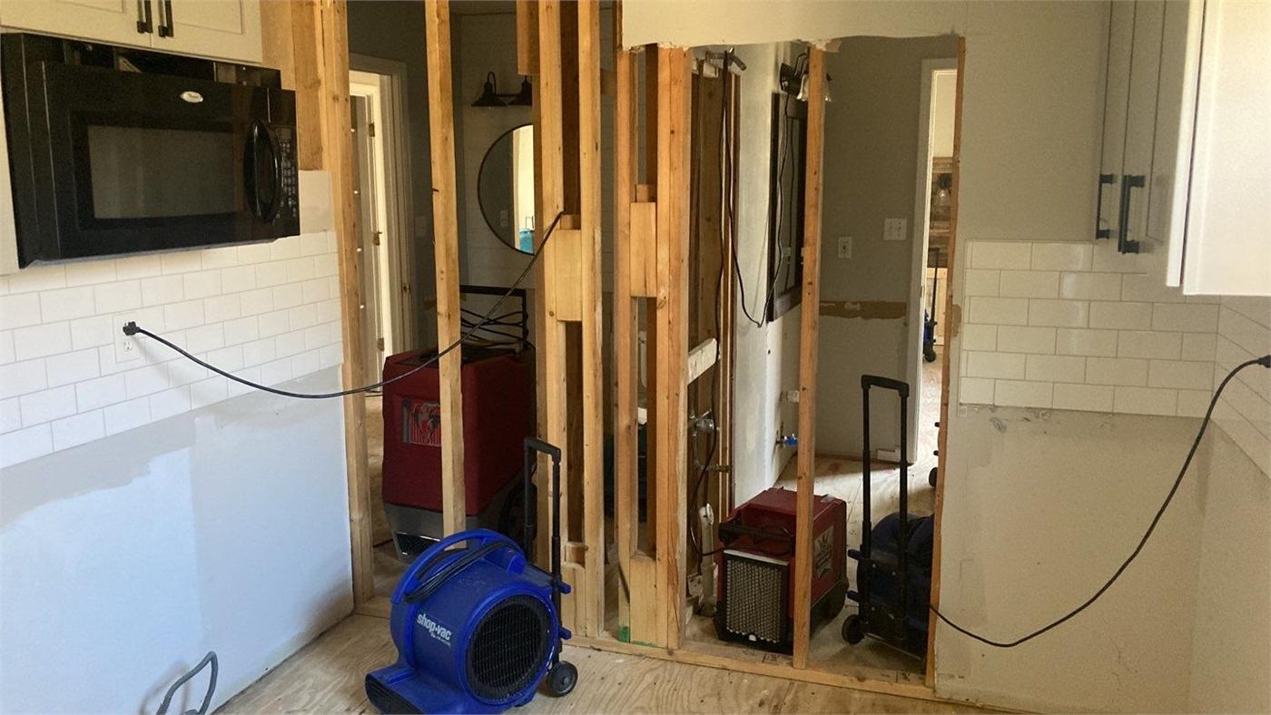Drying equipment during structural drying after water damage