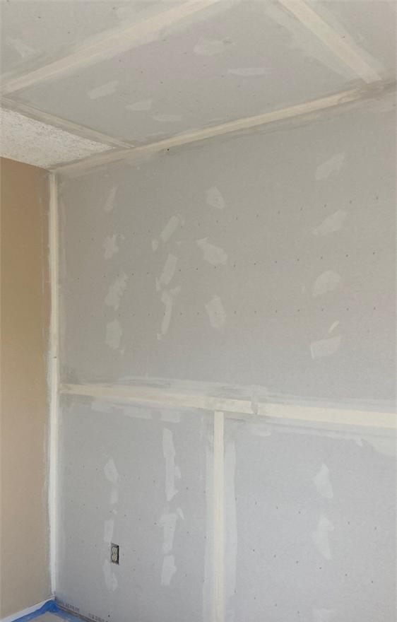 Drywall repairs after water damage restoration